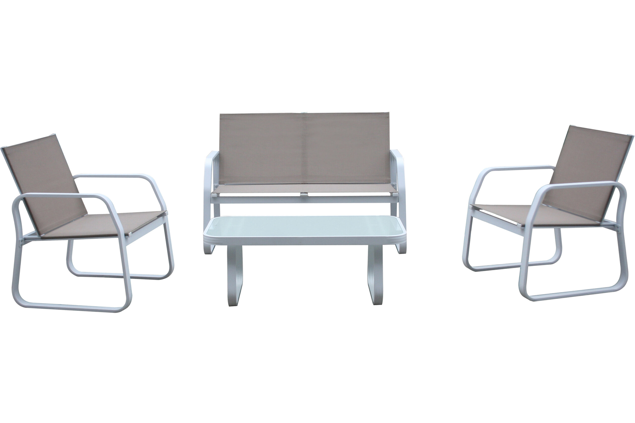 You are currently viewing Brighton Sofagruppe 2+1+1, alu. hvit